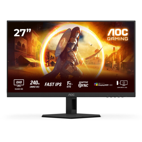 AOC Q27G4ZR - Gaming Monitor - QHD 240 Hz Fast IPS - Zwart