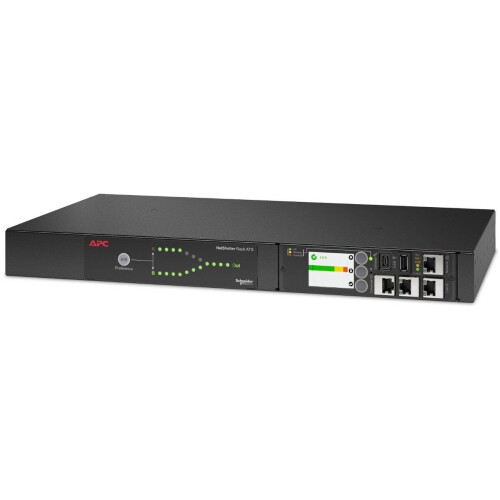 APC AP4423A - Automatische Overdrachtsschakelaar - 2x C20 Ingang 8x C13 Uitgang - Zwart