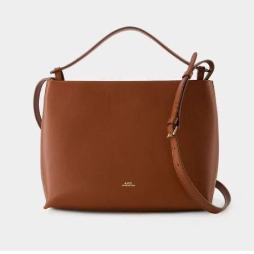A.P.C. Ashley Crossbody - Tas - Afneembare schouderriem - Katoen - Hazelnoot