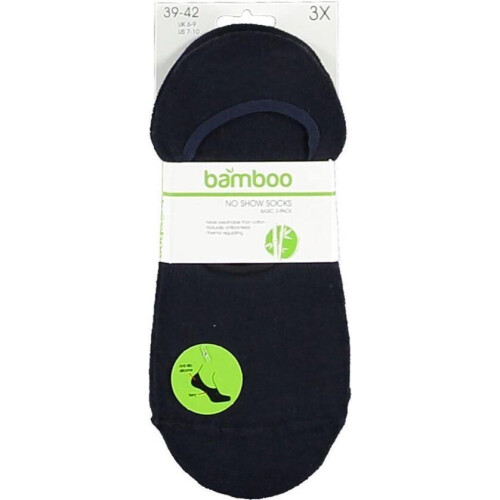 Apollo Basic - No-show Sokken Bamboe - Ademend en Vochtabsorberend - Blauw (3-pack) Tweedehands