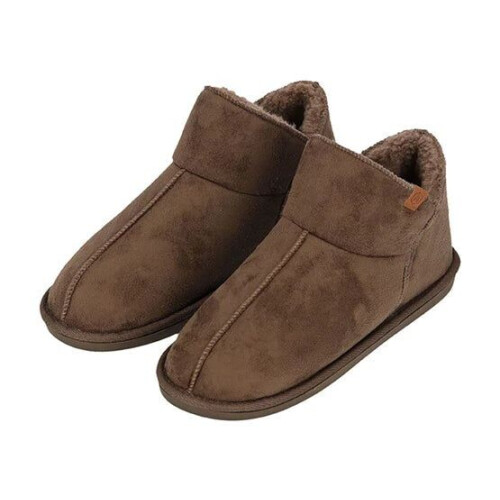 Apollo Home Boots Herenpantoffels– Suède – Maat 43/44 – Taupe