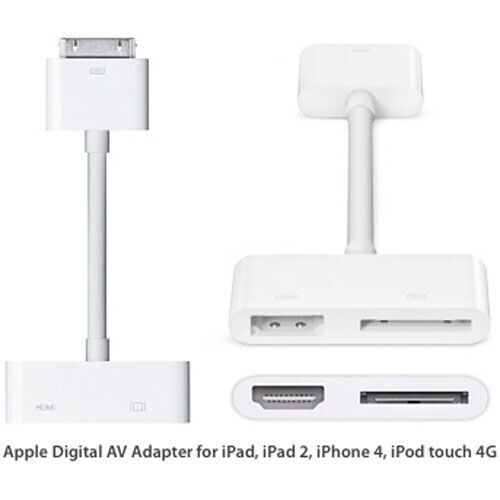 Apple Digital AV Adapter - iPad - Aansluiting voor televisie en home-entertainmentsysteem Tweedehands
