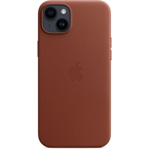 Refurbished Apple Doorzichtig hoesje iPhone 14 Plus Doorzichtig hoesje - Leer Bruin Tweedehands