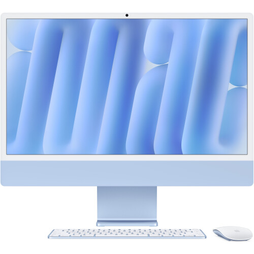 Apple iMac (2024) - All-in-one - M4 10-core CPU 10-core GPU 16GB RAM 1TB SSD - Blauw Tweedehands