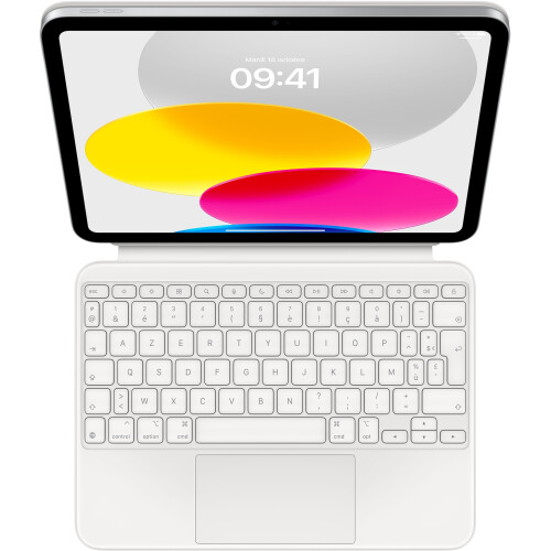 Apple iPad (2022/2024) - Magic Keyboard Folio - 14 functie­toetsen - Aluminium/Wit