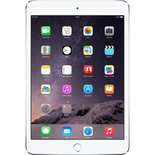Apple iPad Mini 3 - WiFi + Cellular - 16GB - Zilver Tweedehands