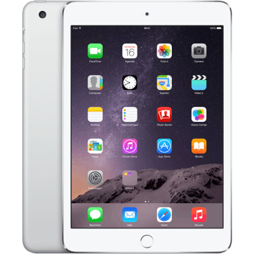 Apple iPad Mini 3 - WiFi + Cellular - 16GB - Zilver