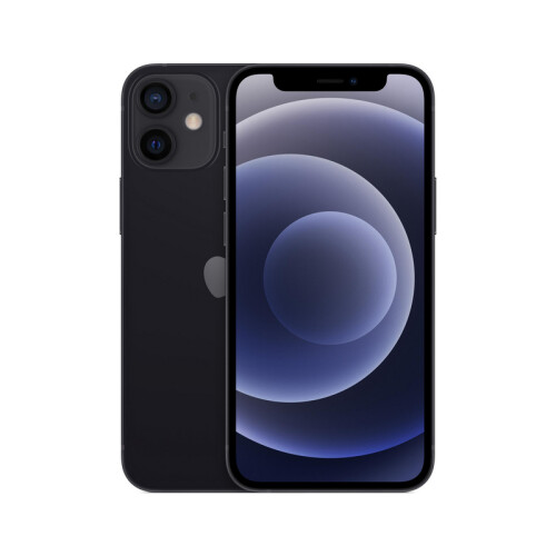 Apple iPhone 12 mini - Zwart - 64 GB - Fysieke simkaart + eSIM