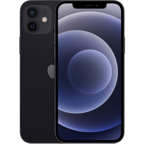 Apple iPhone 12 - Zwart - 128 GB - Fysieke simkaart + eSIM
