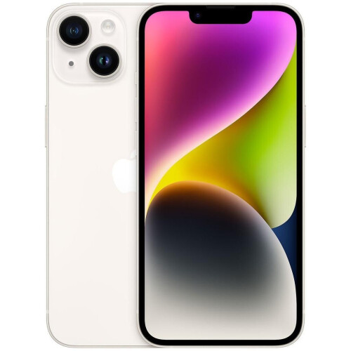 Apple iPhone 14 - Sterrenlicht - 128 GB - Fysieke simkaart + eSIM Tweedehands