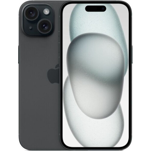 Apple iPhone 15 - 256 GB - Dual-SIM (2 x Nano-SIM) - zwart