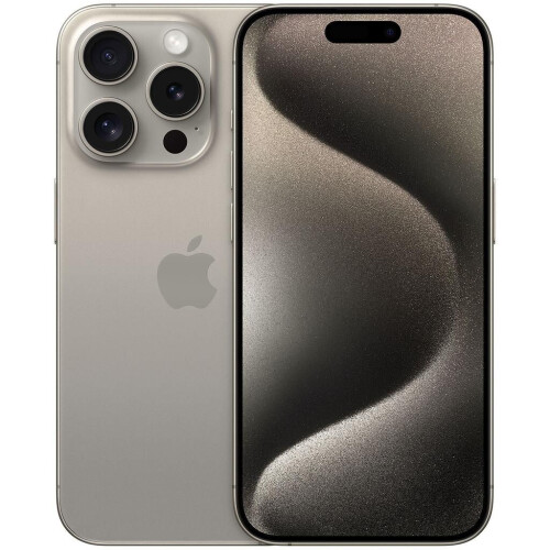 Apple iPhone 15 Pro - Naturel titanium - 256 GB - Fysieke simkaart + eSIM Tweedehands