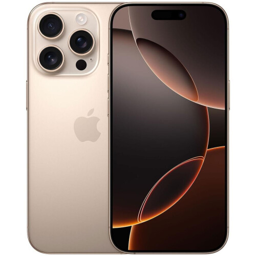 Apple iPhone 16 Pro - Desert titanium - 128 GB - Fysieke simkaart + eSIM