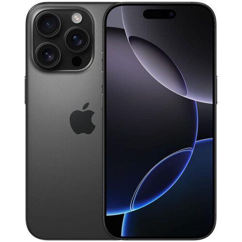 Apple iPhone 16 Pro - Zwart titanium - 128 GB - Dubbele fysieke simkaart Tweedehands