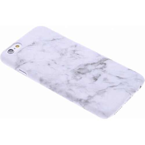 Apple iPhone 6/6s - Design Hardcase Backcover - Marmerprint - Wit