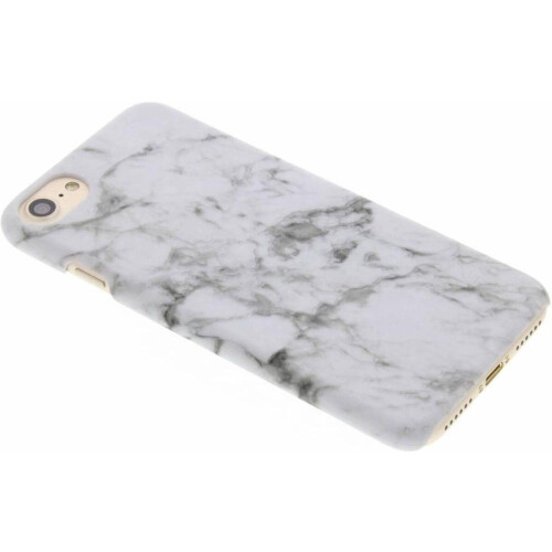 Apple iPhone SE (2020) / 8 / 7 - Design Hardcase Backcover - Marmerlook - Wit