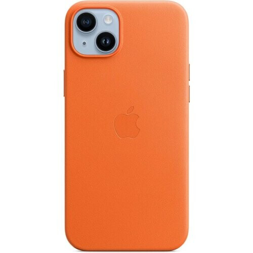 Refurbished Apple Leren hoesje iPhone 14 Plus Leren hoesje - Leer Oranje Tweedehands