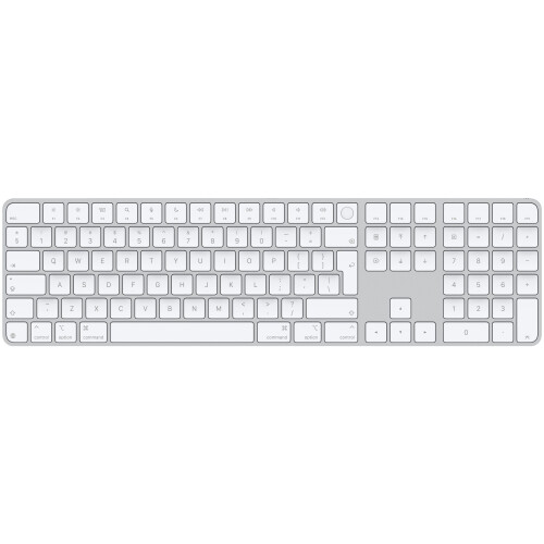 Apple Magic Keyboard - Draadloos toetsenbord met Touch ID en numeriek toetsenblok - Wit (2024) Tweedehands