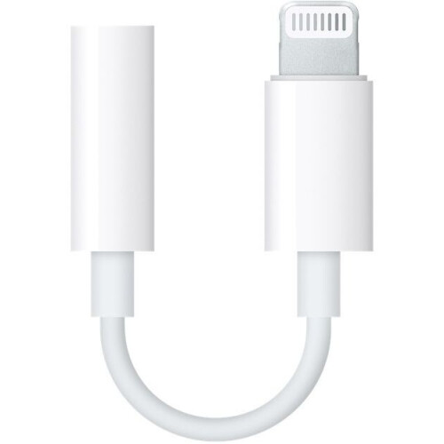Apple - MMX62ZM/A - Lightning-naar-mini-jack-adapter - Wit