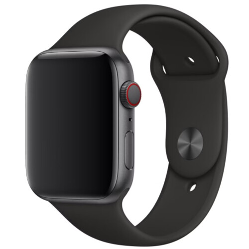 Apple Sport Band - Apple Watch 42 mm - Zwart - Water- en zweetbestendig