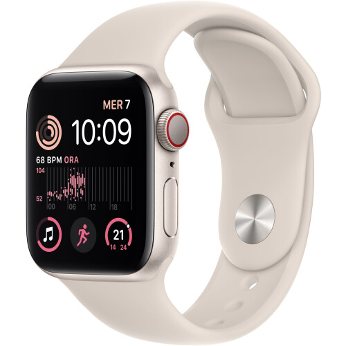 Apple Watch SE (2022) - Smartwatch - GPS + Cellular - Wit