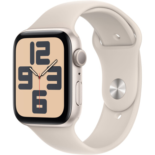 Apple Watch SE (2023) - Smartwatch - GPS - 44mm - Sportbandje M/L - Beige