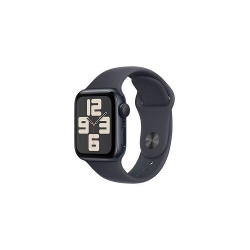 Apple Watch SE (2024) - Smartwatch - GPS - 40mm Aluminium - Midnight Sport Band S/M Tweedehands