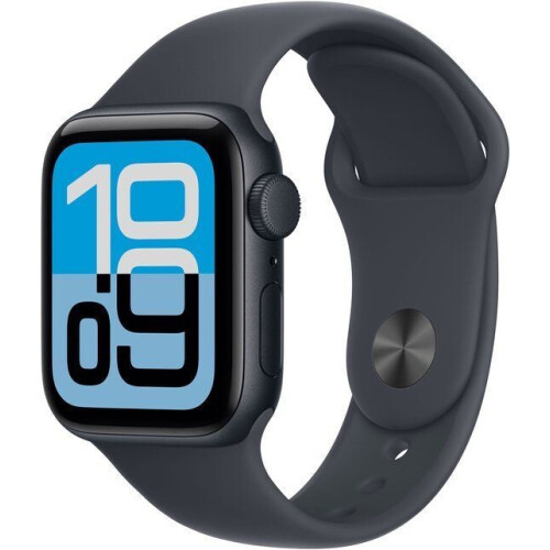 Apple Watch SE 3 - Smartwatch - Always-On display S10-chip - 40mm Midnight Aluminium Case Midnight Sport Band S/M