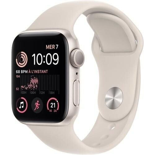 Apple Watch SE Series 2 - 40mm - Aluminium - Sterrenlicht - GPS + Cellular Tweedehands