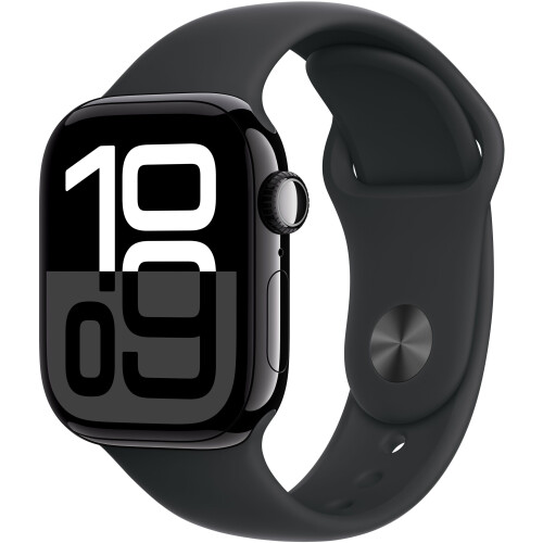 Apple Watch Series 10 - Smartwatch - GPS + Cellular - 42mm - Aluminium - Zwart