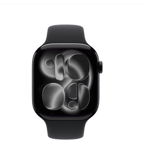 Apple Watch Series 11 - Smartwatch - 46mm - Wifi - Jet Black Aluminium Case met Black Sport Band M/L Tweedehands