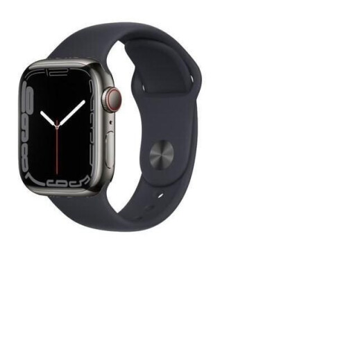 Apple Watch Series 7 - 41mm - Roestvrij staal - Grafiet - GPS + Cellular Tweedehands