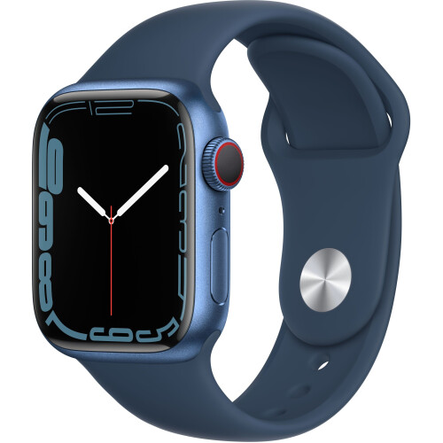 Apple Watch Series 7 - Smartwatch - 4G - Blauw (41mm) Tweedehands