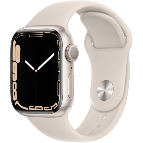 Apple Watch Series 7 - Smartwatch - Zuurstofmeting ECG - Wit (41mm)