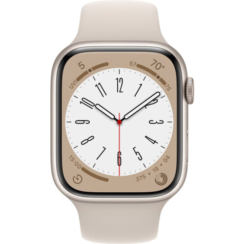 Apple Watch Series 8 (2023) - Smartwatch - 4G - 41mm - Aluminium Sterrenlicht Tweedehands