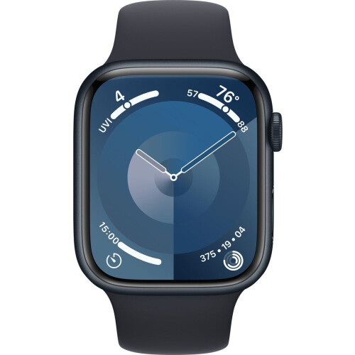 Apple Watch Series 9 - 45mm - Midnight Aluminium Case with Midnight Sport Band - M/L