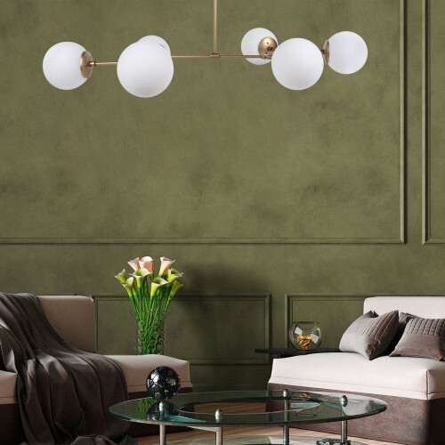 Arabic House Damar - Hanglamp 6-Lichts - Dimfunctie - Geel