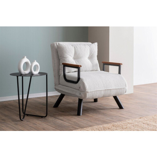 Arabic House Sando Single - Slaapfauteuil - Zacht teddy materiaal - Crème Tweedehands