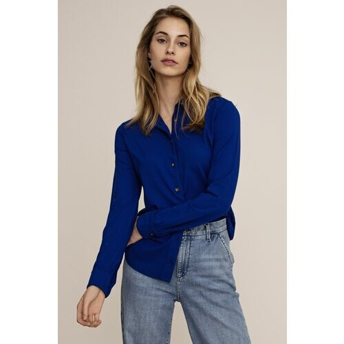 Arber Studio dames vegan Blouse Cedar Kobaltblauw Tweedehands