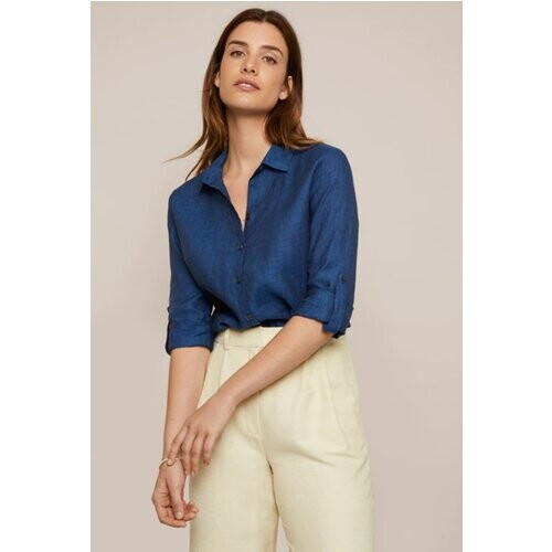 Arber Studio dames vegan Blouse Elm Blauw Tweedehands