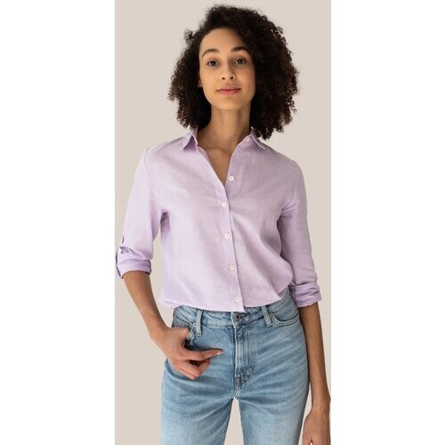Arber Studio dames vegan Blouse Elm Lila Tweedehands
