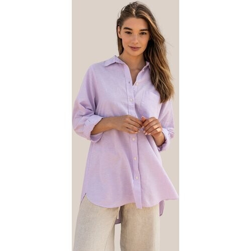 Arber Studio dames vegan Blouse Jasmijn Lila Tweedehands
