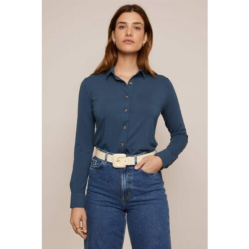Arber Studio dames vegan Cedar Blouse Blue Tweedehands