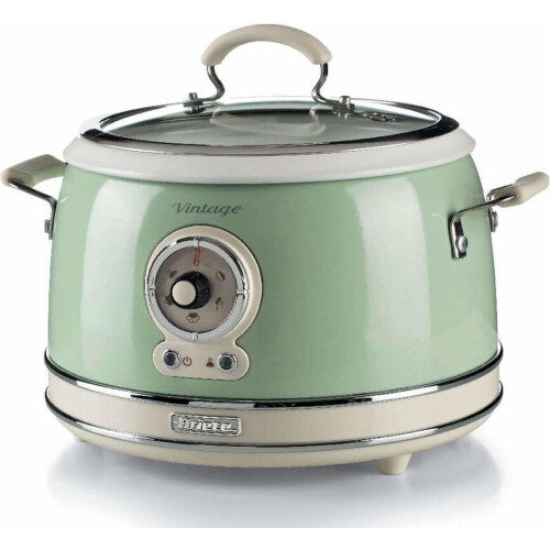 Ariete 2904/04 - Vintage Slowcooker&Rijstkoker - 3.5 Liter - 700 Watt - Groen Tweedehands