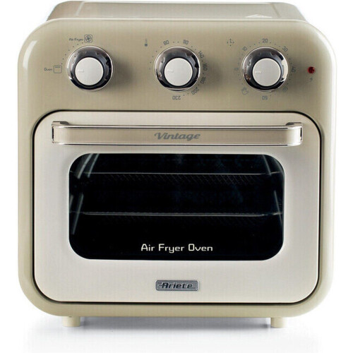 Ariete 4632/03 - Vintage Airfryer&Oven - 16 liter - 1400 Watt - timer - draaispit - roterende mand - beige Tweedehands