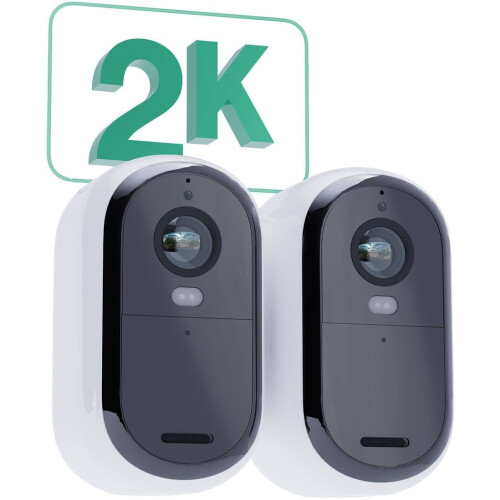 Arlo Essential 2K - Outdoor Beveiligingscamera - Draadloos met Bewegingsdetectie en Tweeweg-Audio (2 stuks) Tweedehands