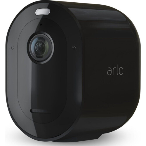 Arlo Pro 4 - Draadloze WiFi-beveiligingscamera - 2K HDR 160° nachtzicht sirene spotlight - Zwart (1 IP-Camera)