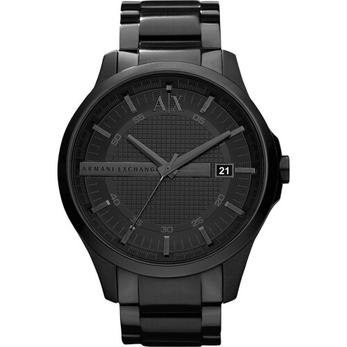 Armani Exchange AX2104 - Herenhorloge - Quartz - 46 mm - Zwart Tweedehands