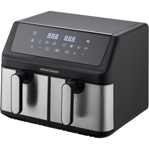 ARTHUR MARTIN - Airfryer - Olievrij - 2 tanks van 4,5L - 2000W - 8 programma's Tweedehands