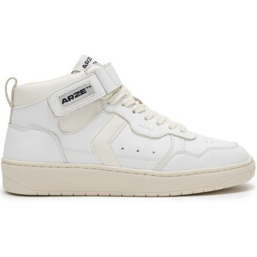 ARZE mannen vegan Taiga Hi Sneakers Wit Tweedehands